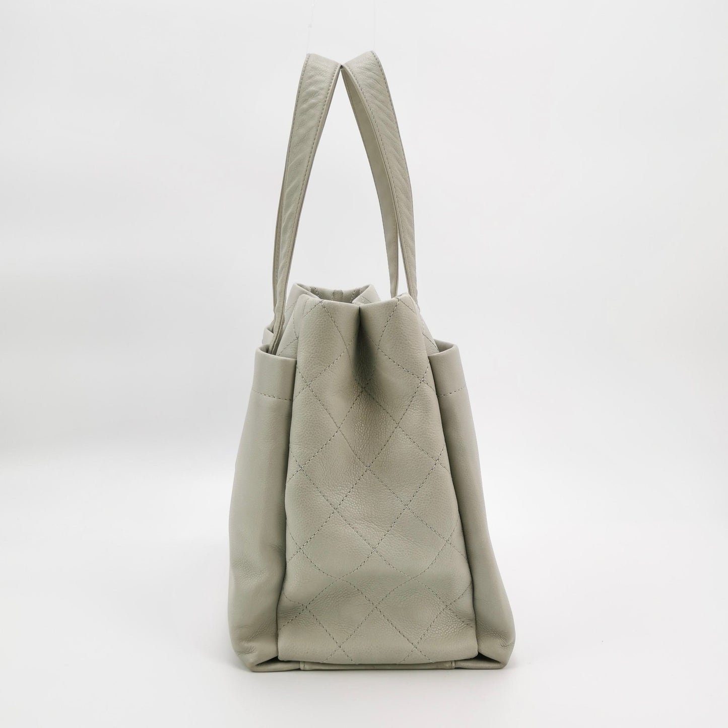 Chanel - Airport Tote - Calfskin - Grey - (large)