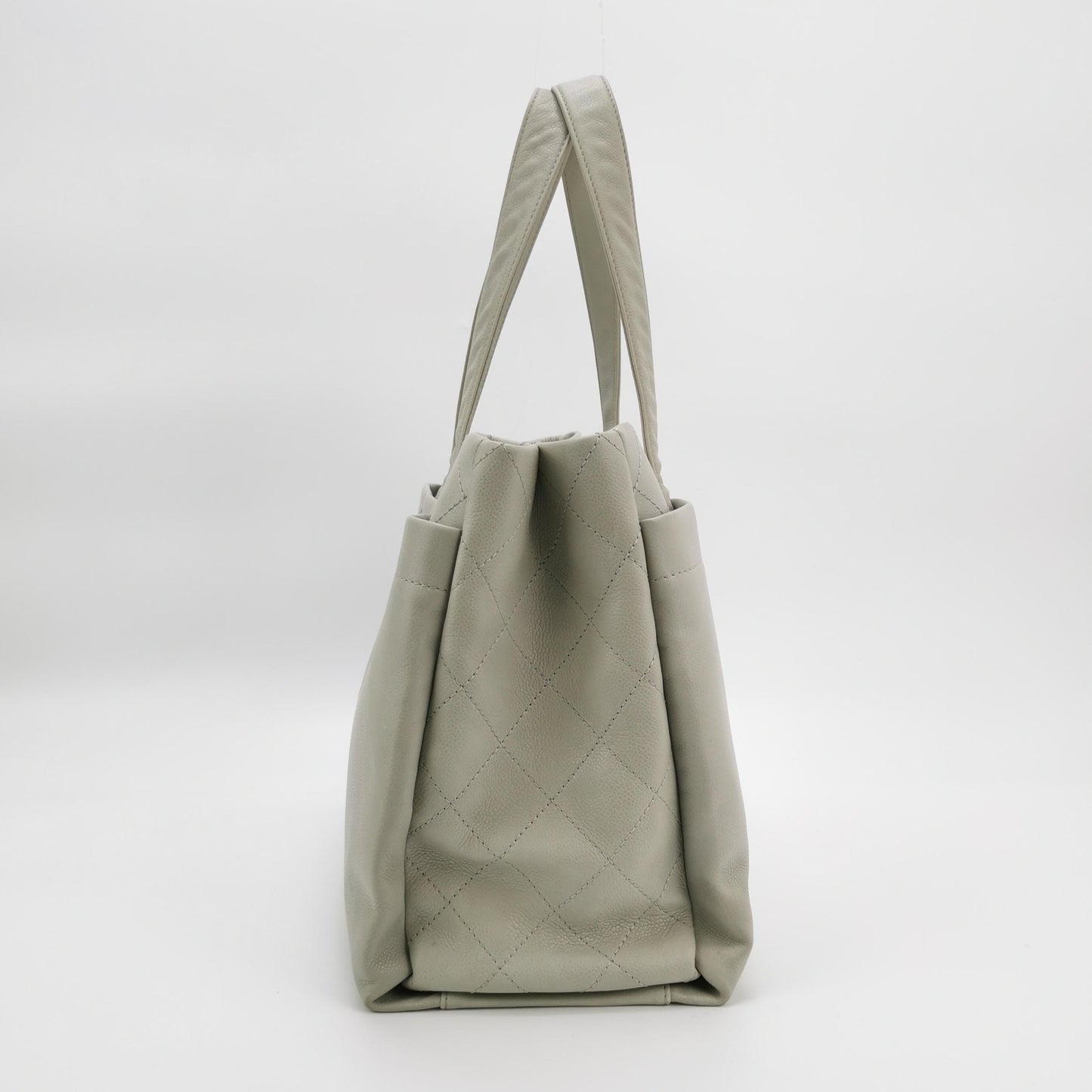 Chanel - Airport Tote - Calfskin - Grey - (large)