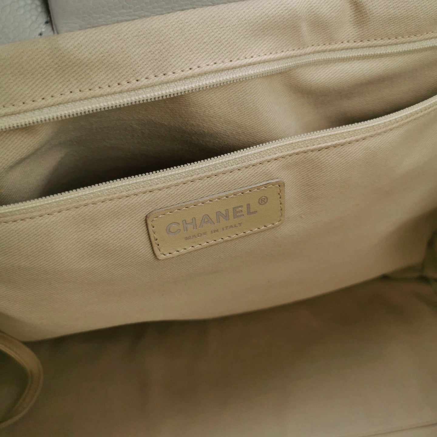 Chanel - Airport Tote - Calfskin - Grey - (large)