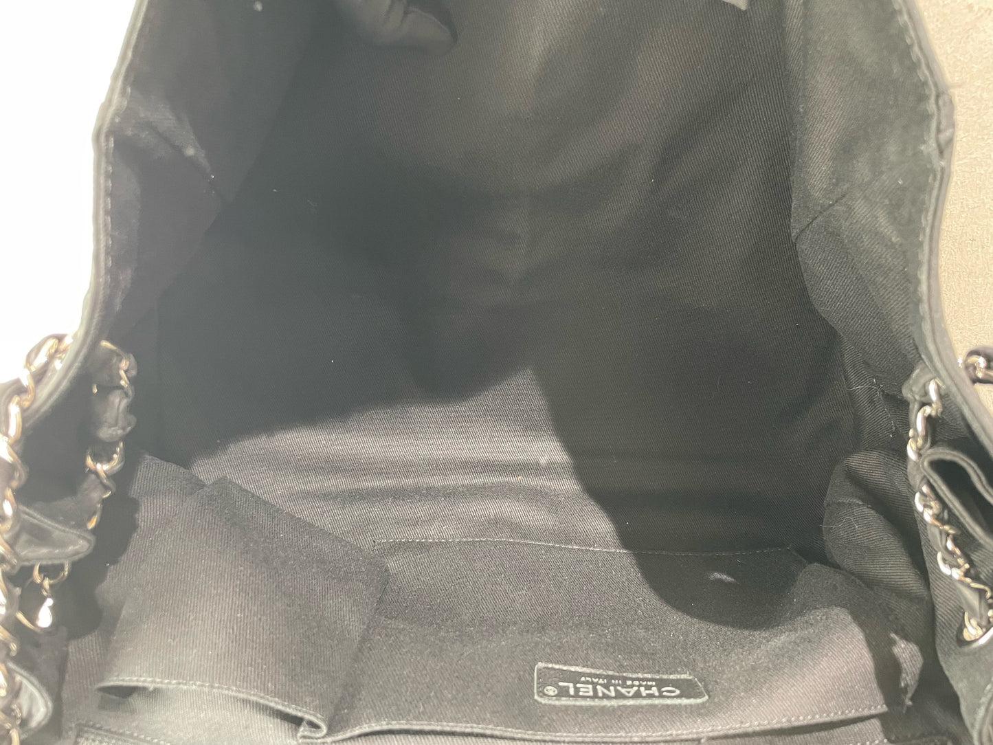 Chanel - Airport Tote - Suede leather - Black - (medium)