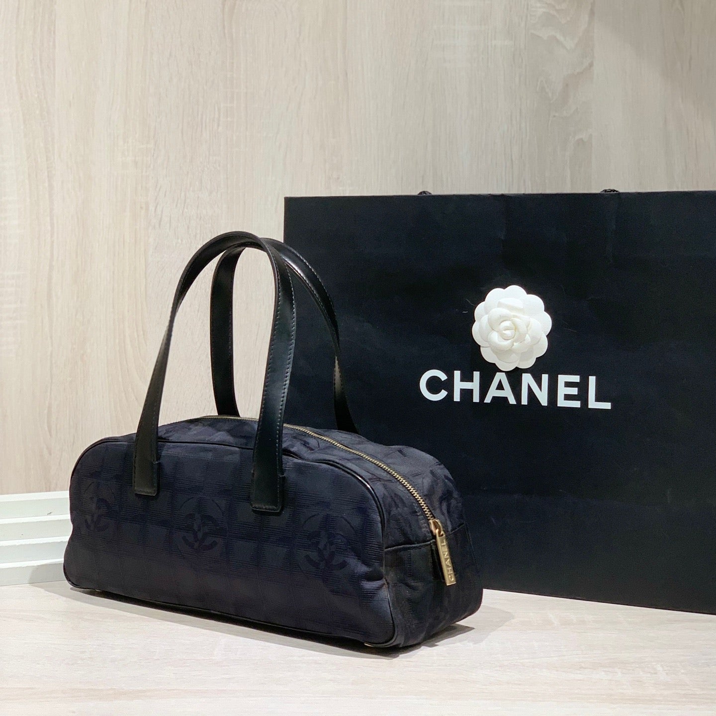 Chanel - Baguette Bag - Cloth - Black - (Other)