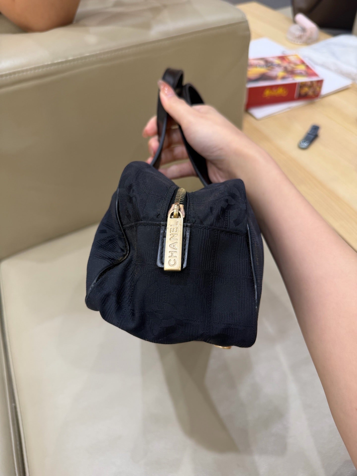 Chanel - Baguette Bag - Cloth - Black - (Other)