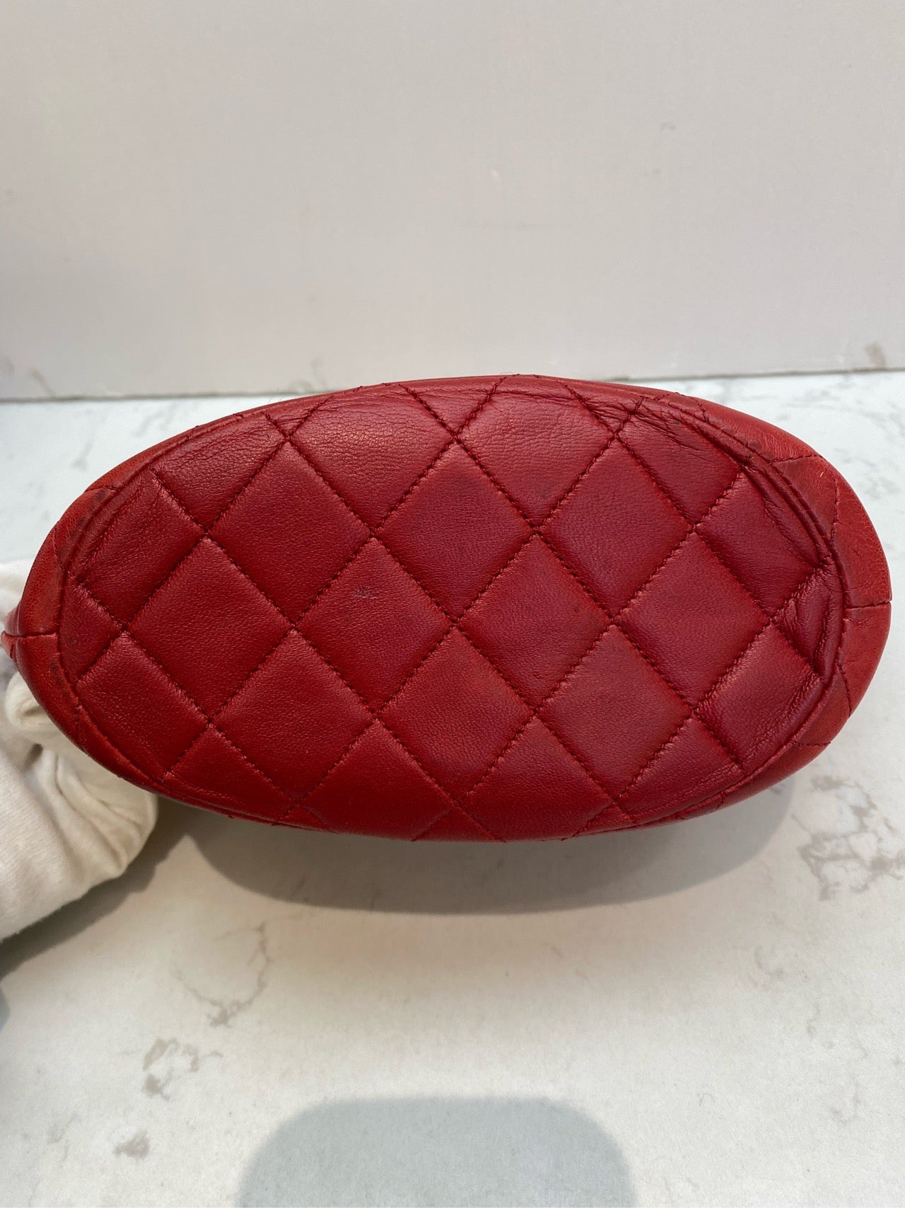 Chanel - Basket Tote - Leather - Red - (small)