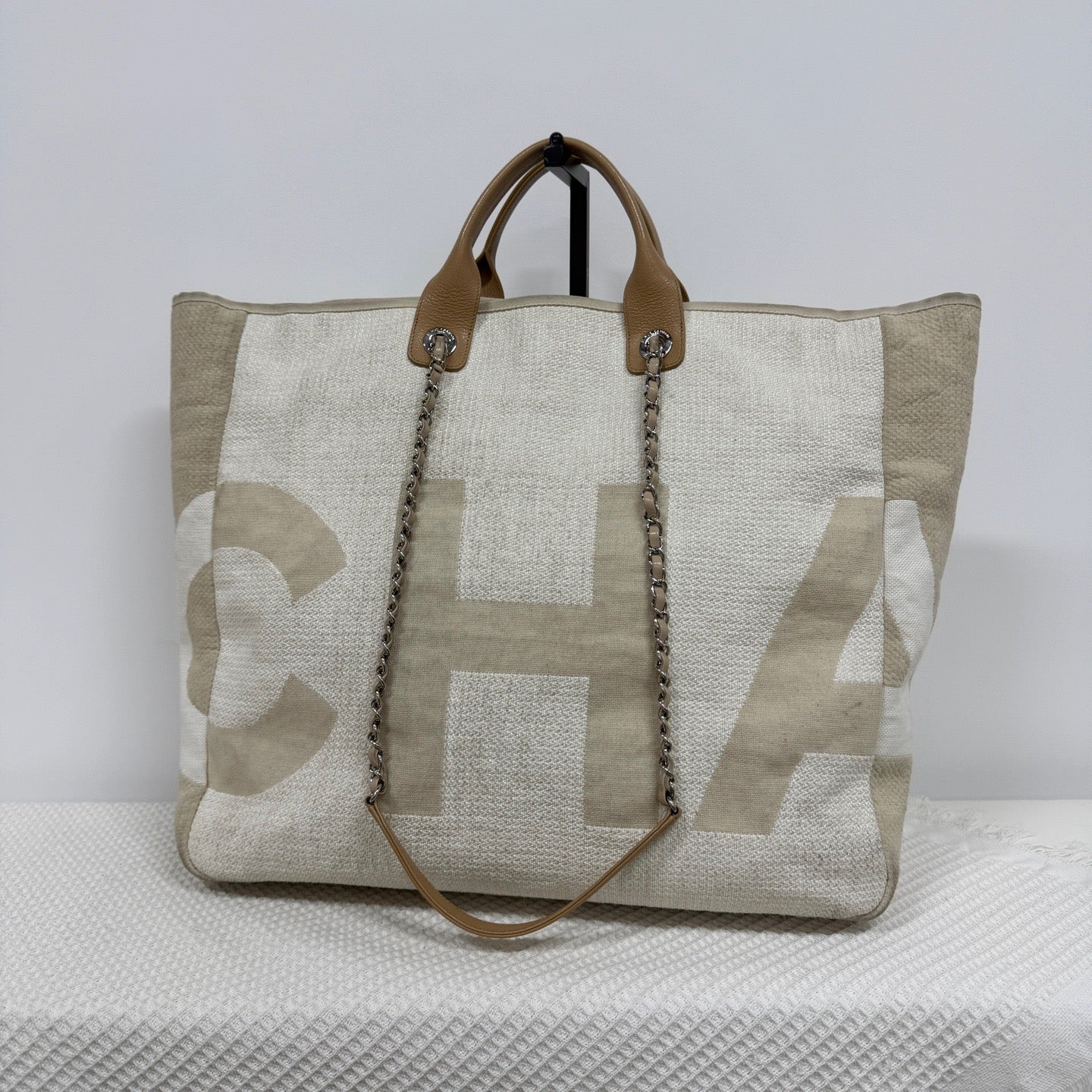 Chanel - Beach Bag - Cloth - Beige - (large)