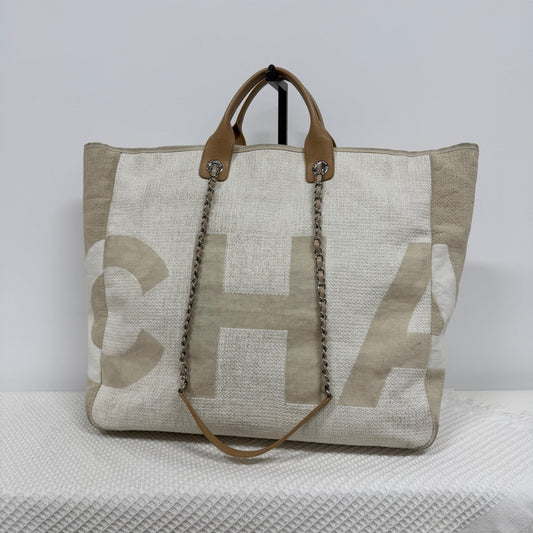 Chanel - Beach Bag - Cloth - Beige - (large)