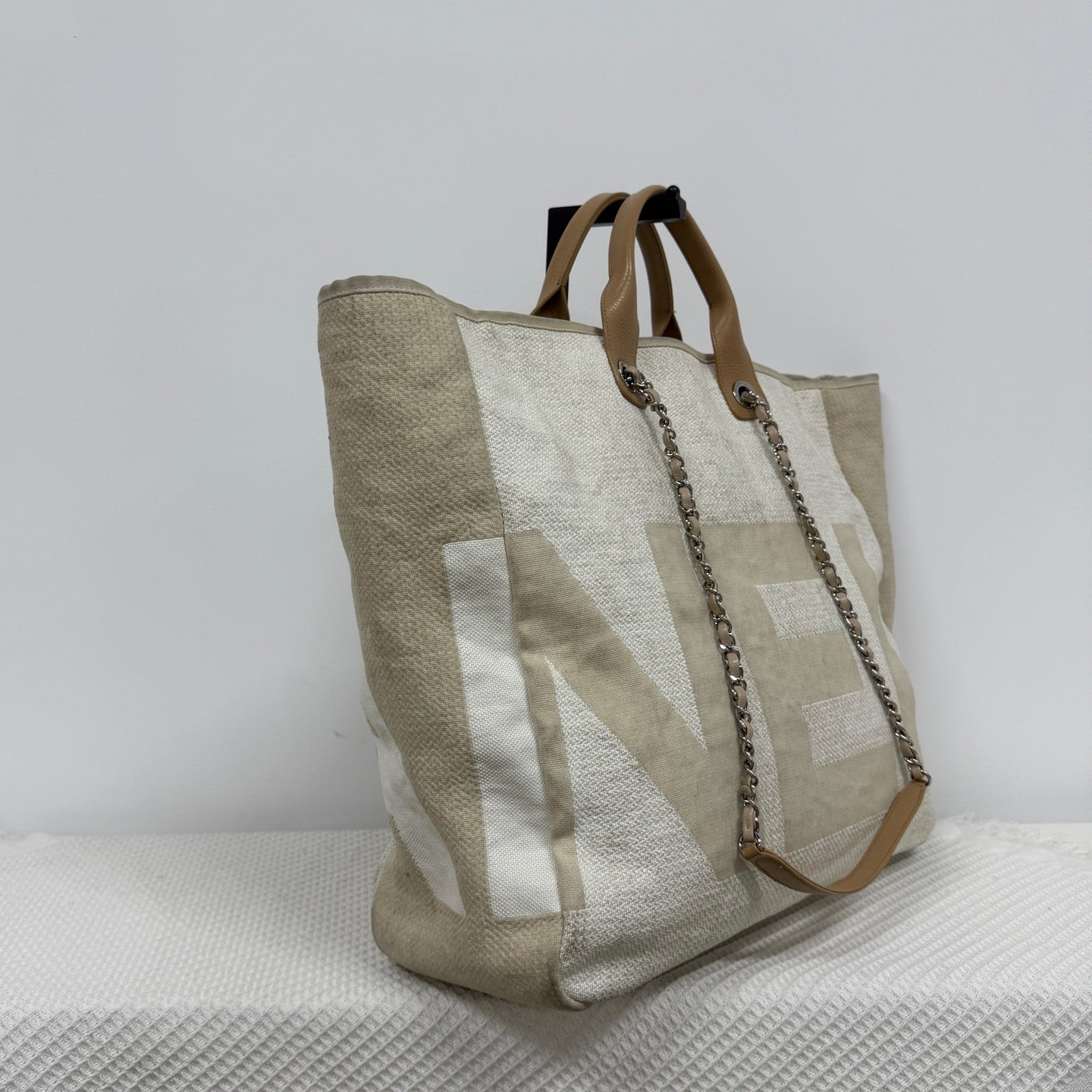 Chanel - Beach Bag - Cloth - Beige - (large)