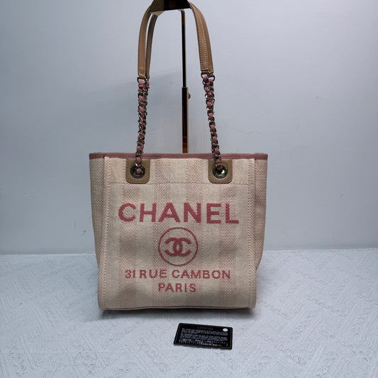 Chanel - Beach Tote - Canvas - Pink - (medium)