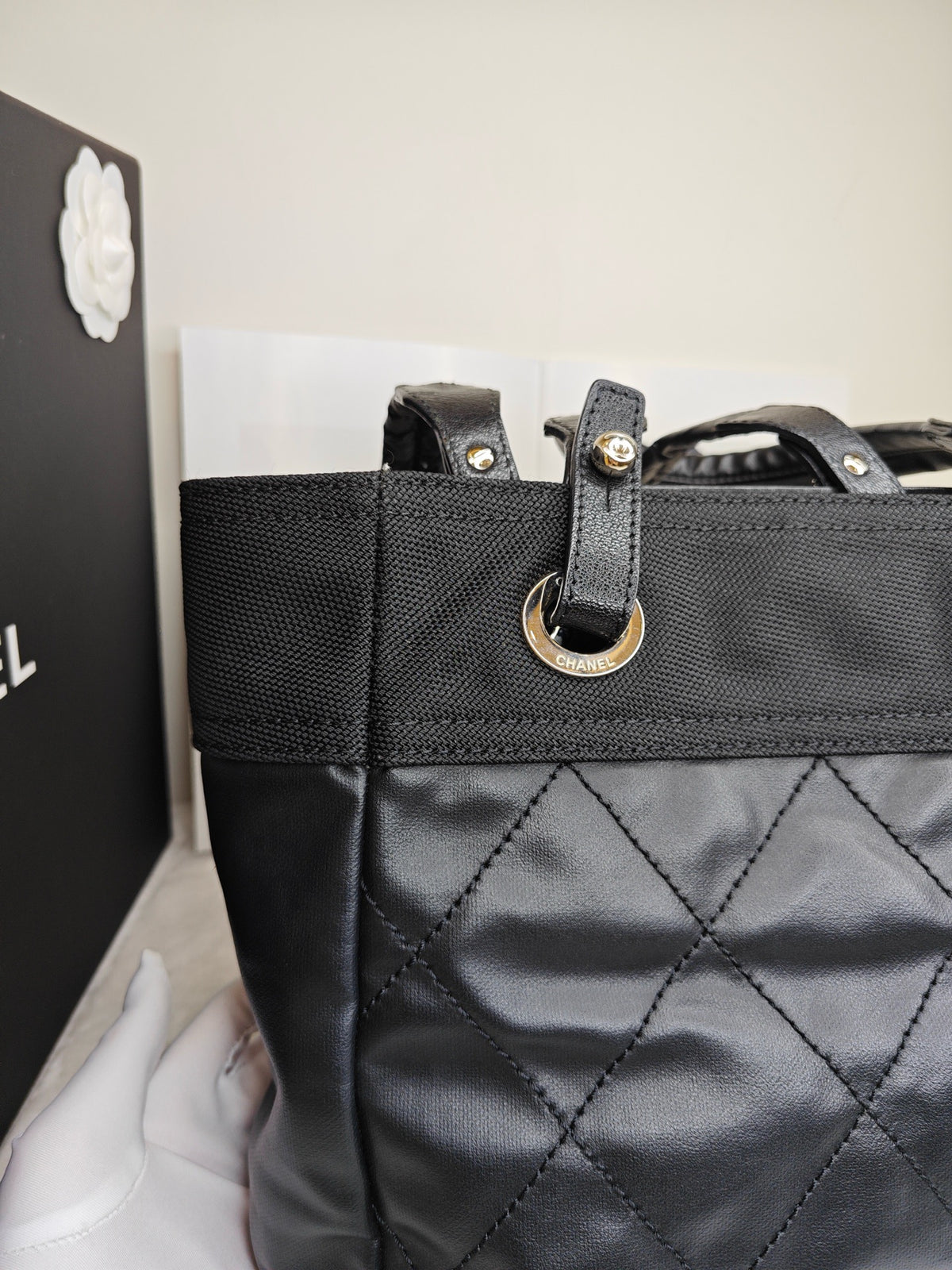 Chanel - Biarritz PM - Leather - Black - (small)