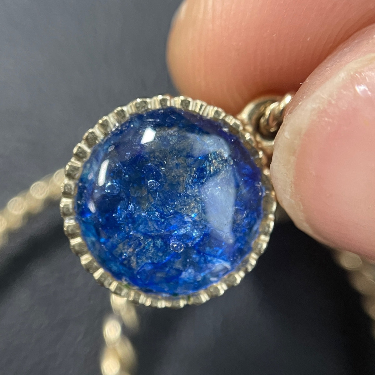 Chanel - Blue Starry Sky 19C - Gold-tone base metal; composition of the blue decorative elements is unconfirmed. - Multicolour