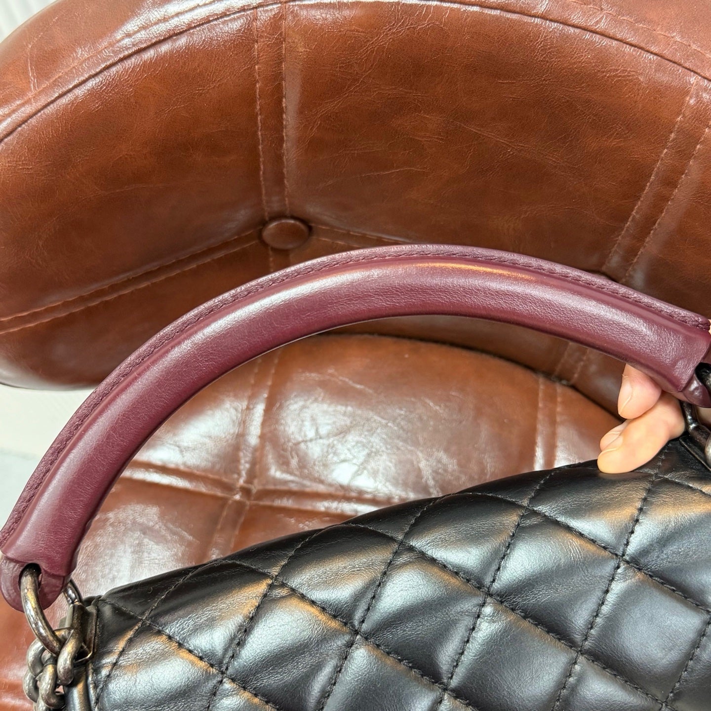 Chanel - Bombay - Calfskin - Black - (small)