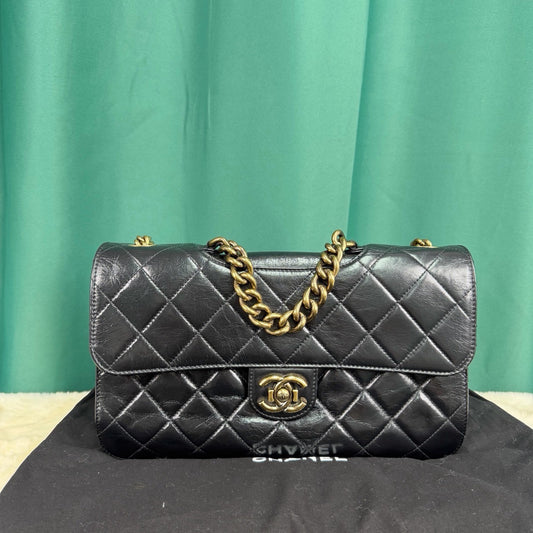 Chanel - Bombay CF - Leather - Black - (medium)