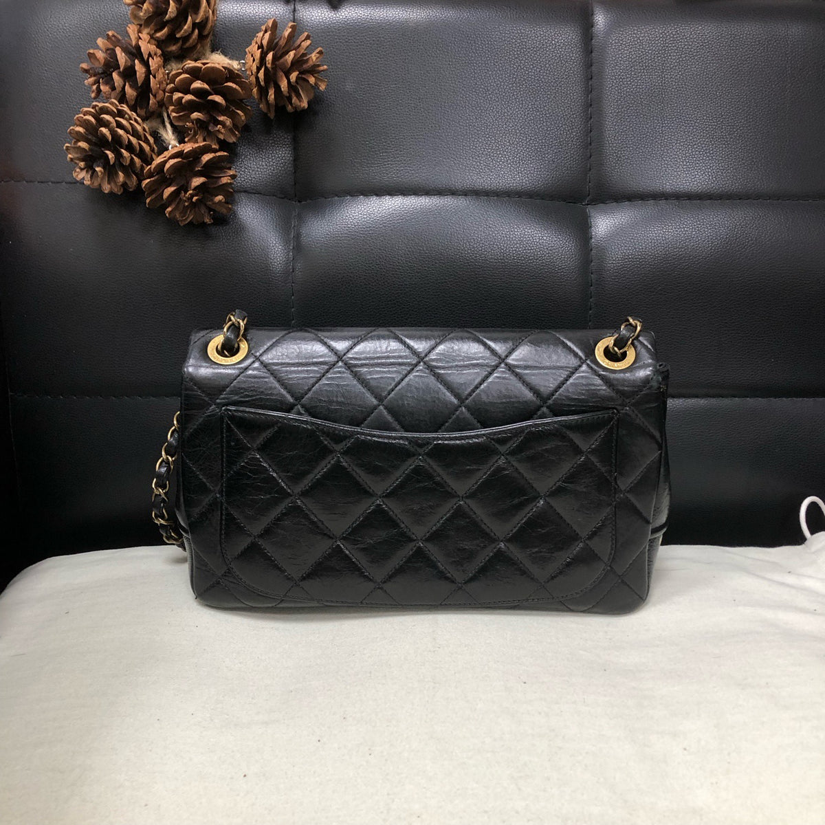 Chanel - Bombay CF - Leather - Black - (medium)