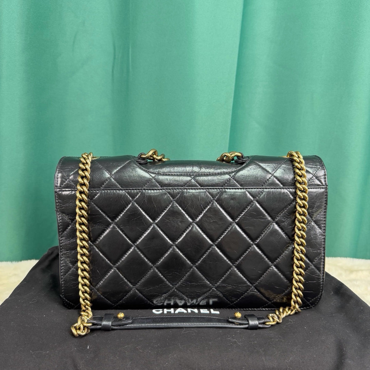 Chanel - Bombay CF - Leather - Black - (medium)