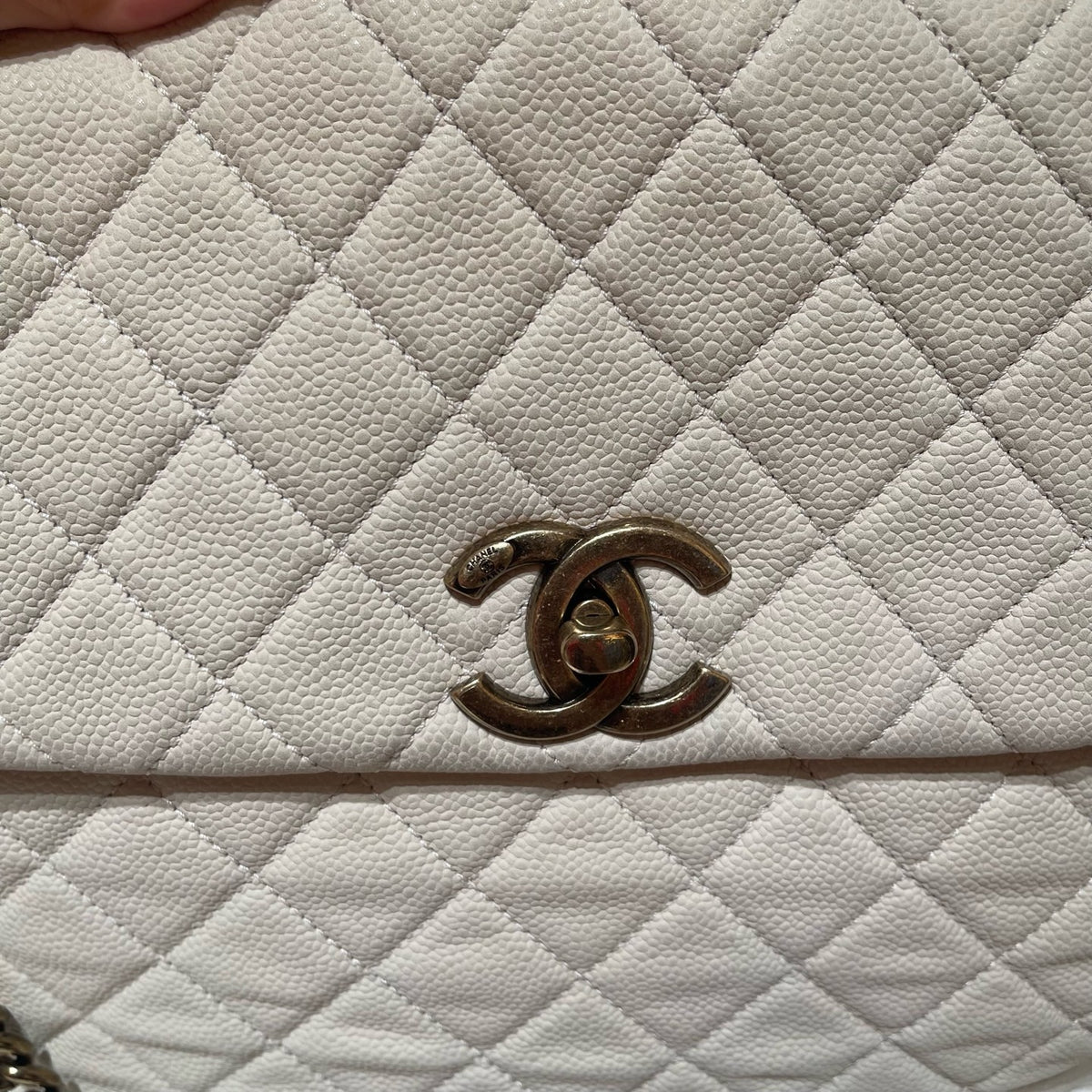 Chanel - Bombay - Leather - Beige - (large)