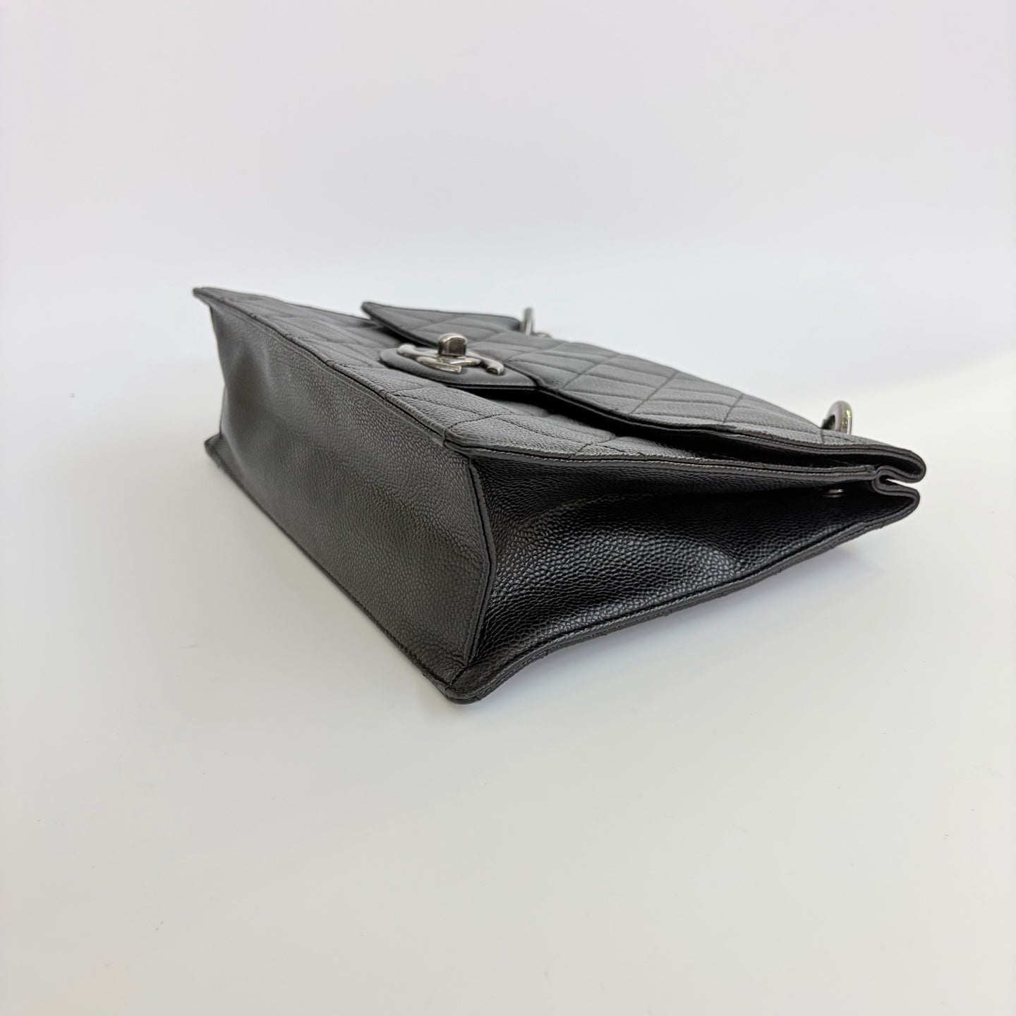 Chanel - Bombay - Leather - Black - (large)
