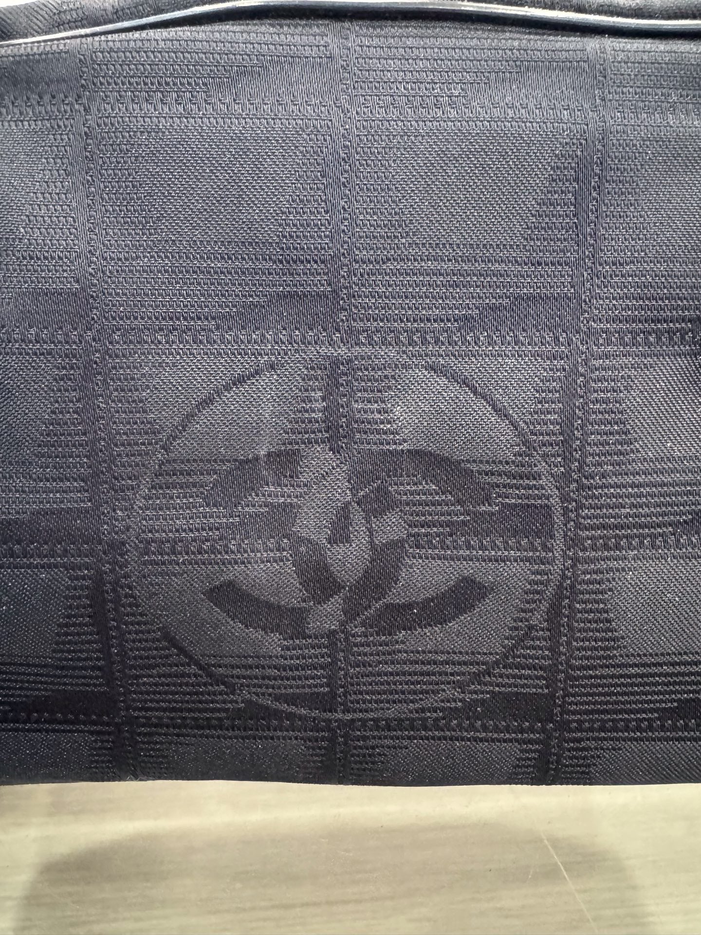Chanel - Boston Bag - Cloth - Black - (large)