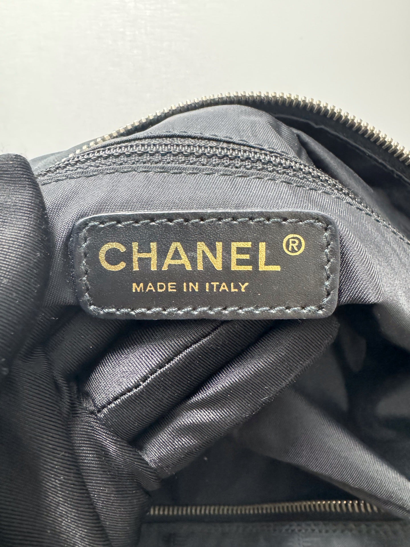Chanel - Boston Bag - Cloth - Black - (large)