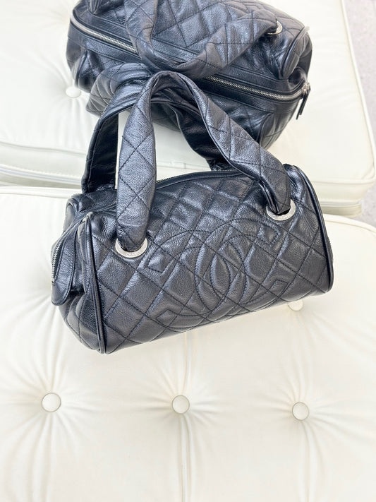 Chanel - Boston Bowling - Calfskin - Black - (medium)