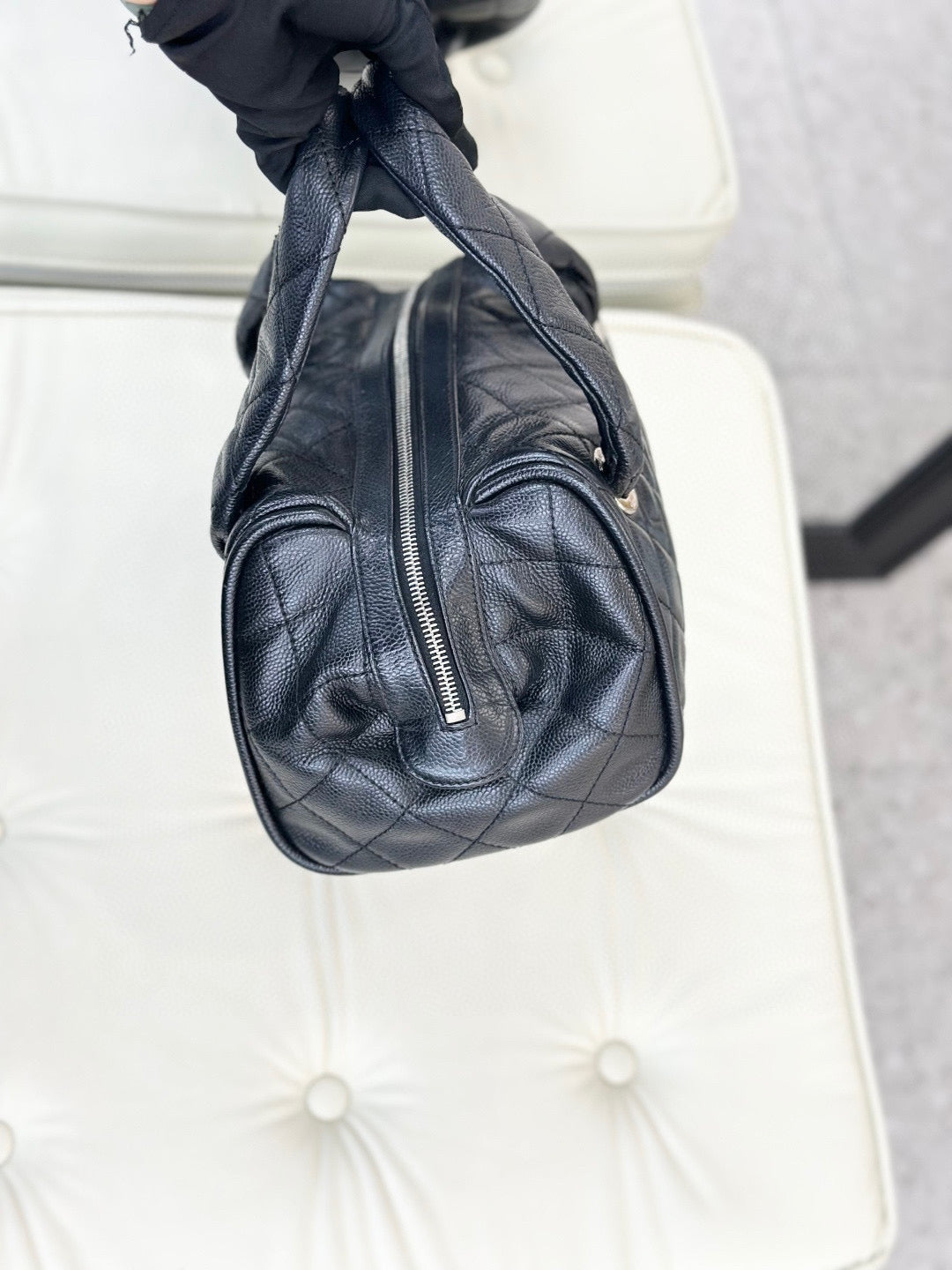 Chanel - Boston Bowling - Calfskin - Black - (medium)