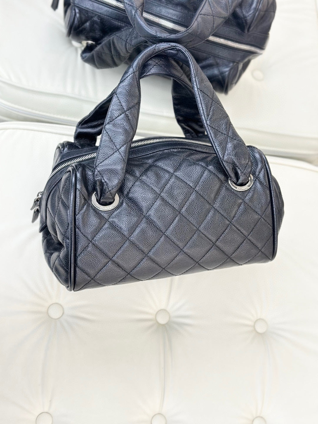 Chanel - Boston Bowling - Calfskin - Black - (medium)