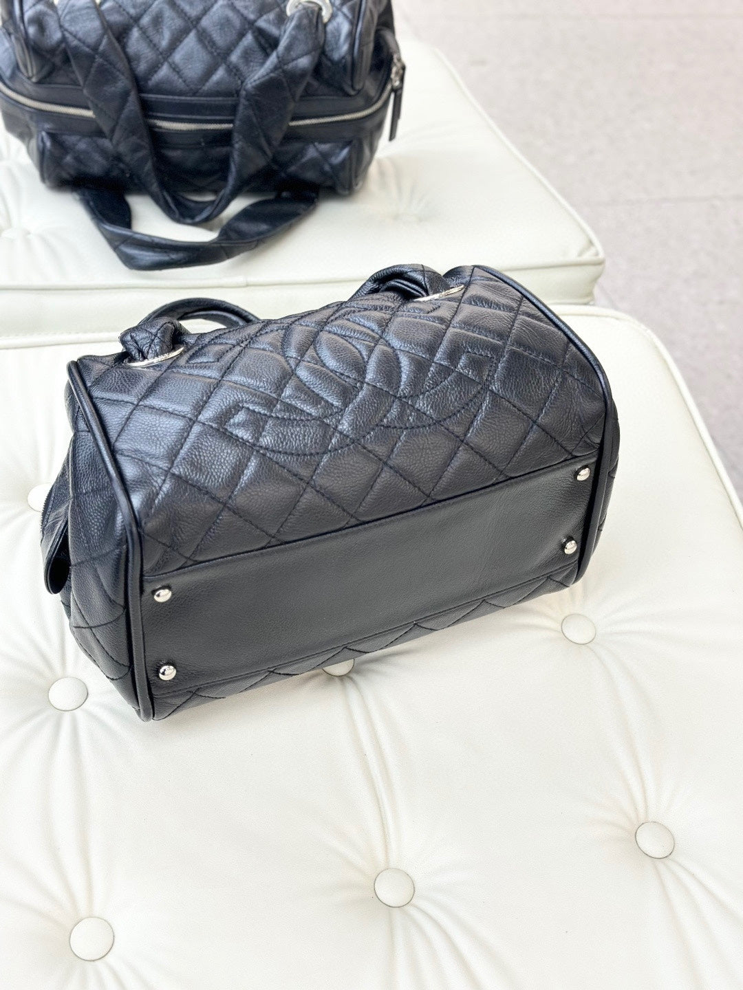 Chanel - Boston Bowling - Calfskin - Black - (medium)