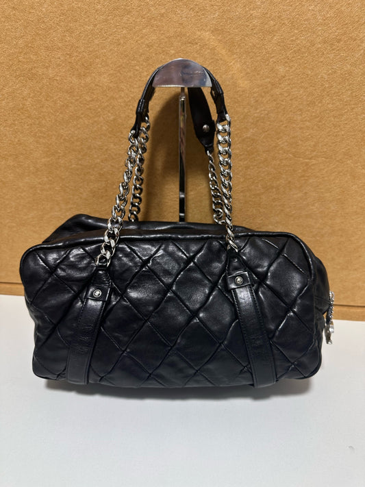 Chanel - Bowling bag - Leather - Black - (Other)