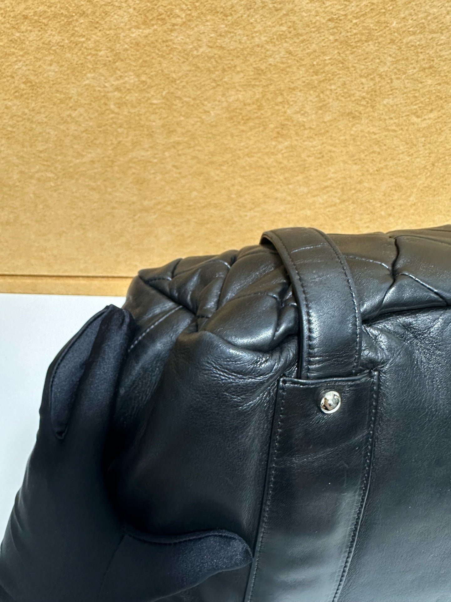 Chanel - Bowling bag - Leather - Black - (Other)