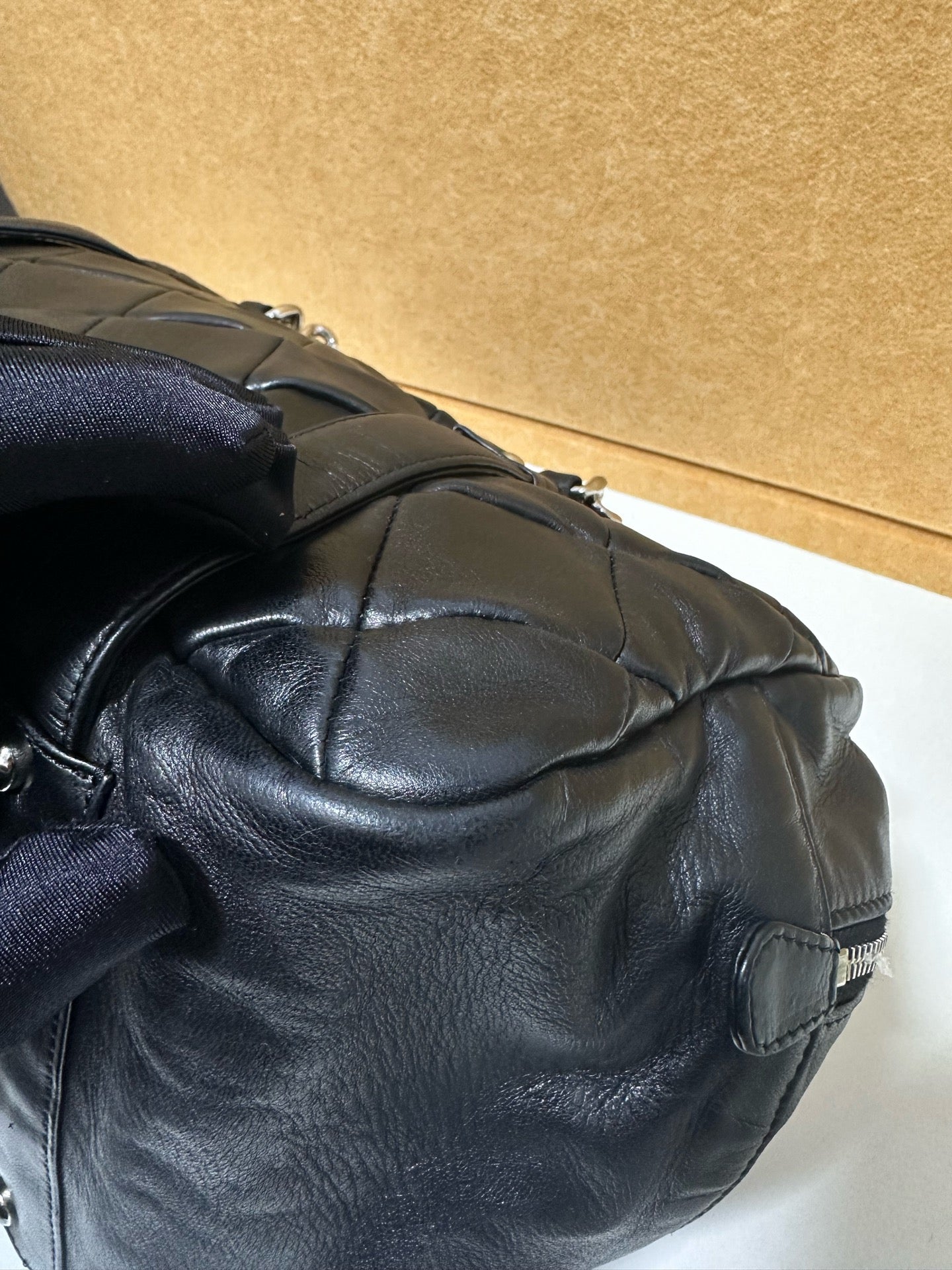 Chanel - Bowling bag - Leather - Black - (Other)