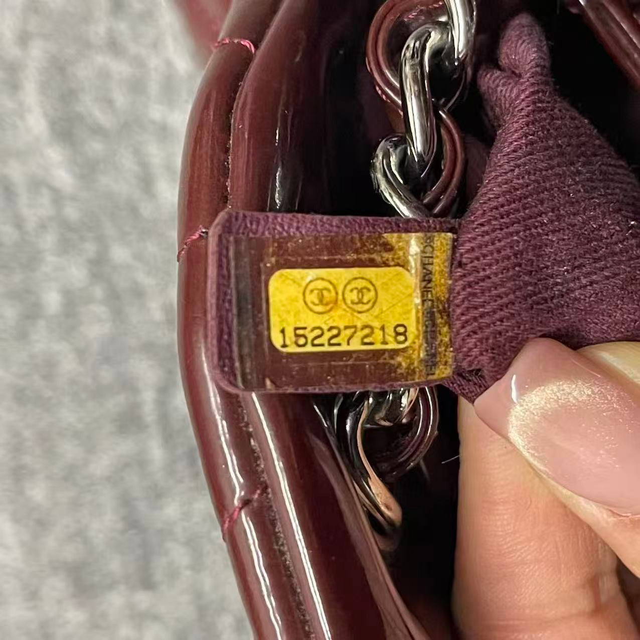 Chanel - Bowling Bag - Patent leather - Burgundy - (medium)