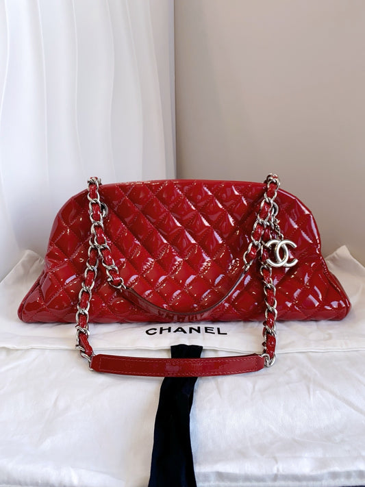 Chanel - Bowling Bag - Patent leather - Red - (medium)