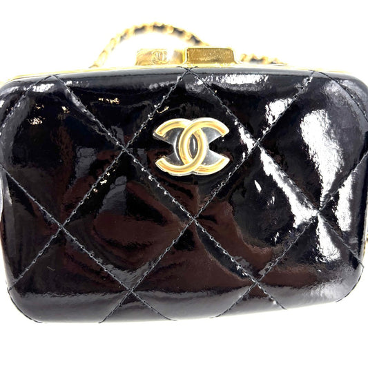 Chanel - Box Bag - Patent leather - Black - (mini)