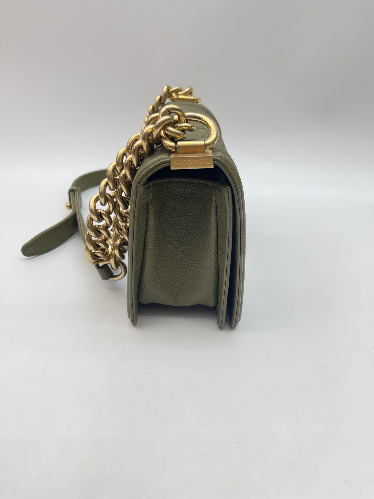 Chanel - Boy 20.5 - Leather - Green - (Small)