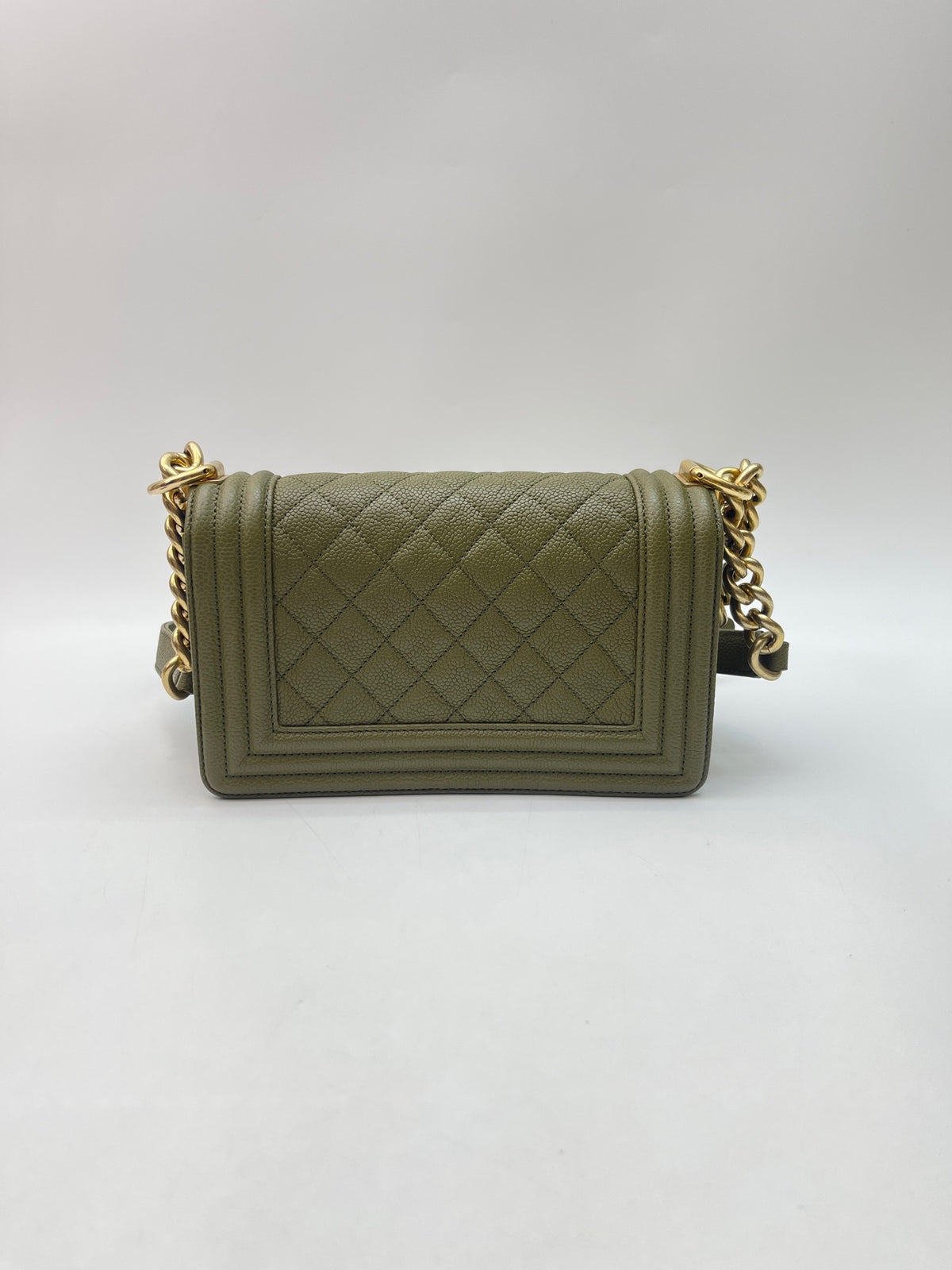 Chanel - Boy 20.5 - Leather - Green - (Small)