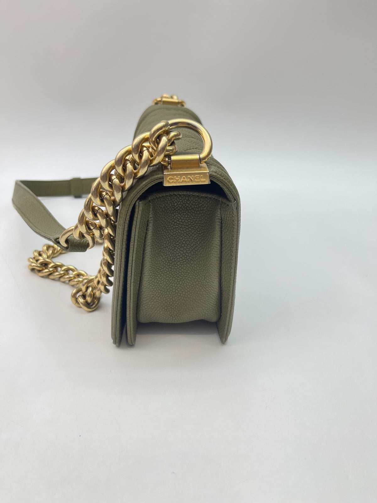 Chanel - Boy 20.5 - Leather - Green - (Small)