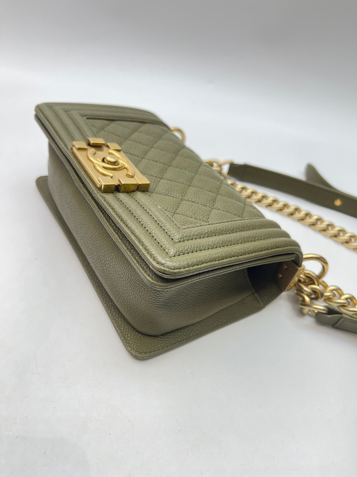 Chanel - Boy 20.5 - Leather - Green - (Small)