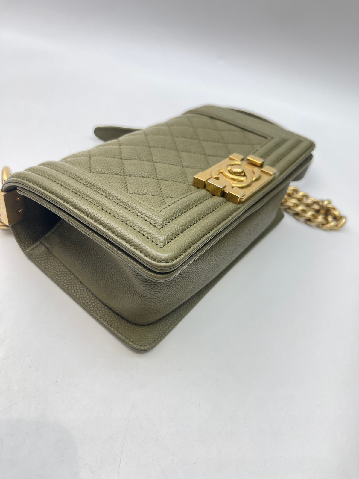 Chanel - Boy 20.5 - Leather - Green - (Small)