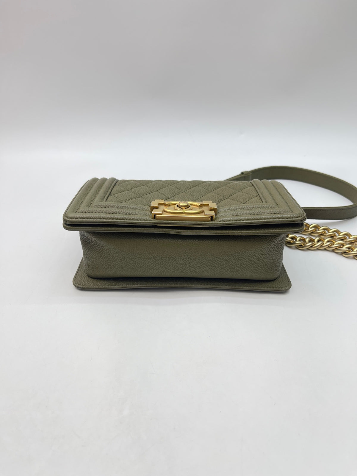 Chanel - Boy 20.5 - Leather - Green - (Small)