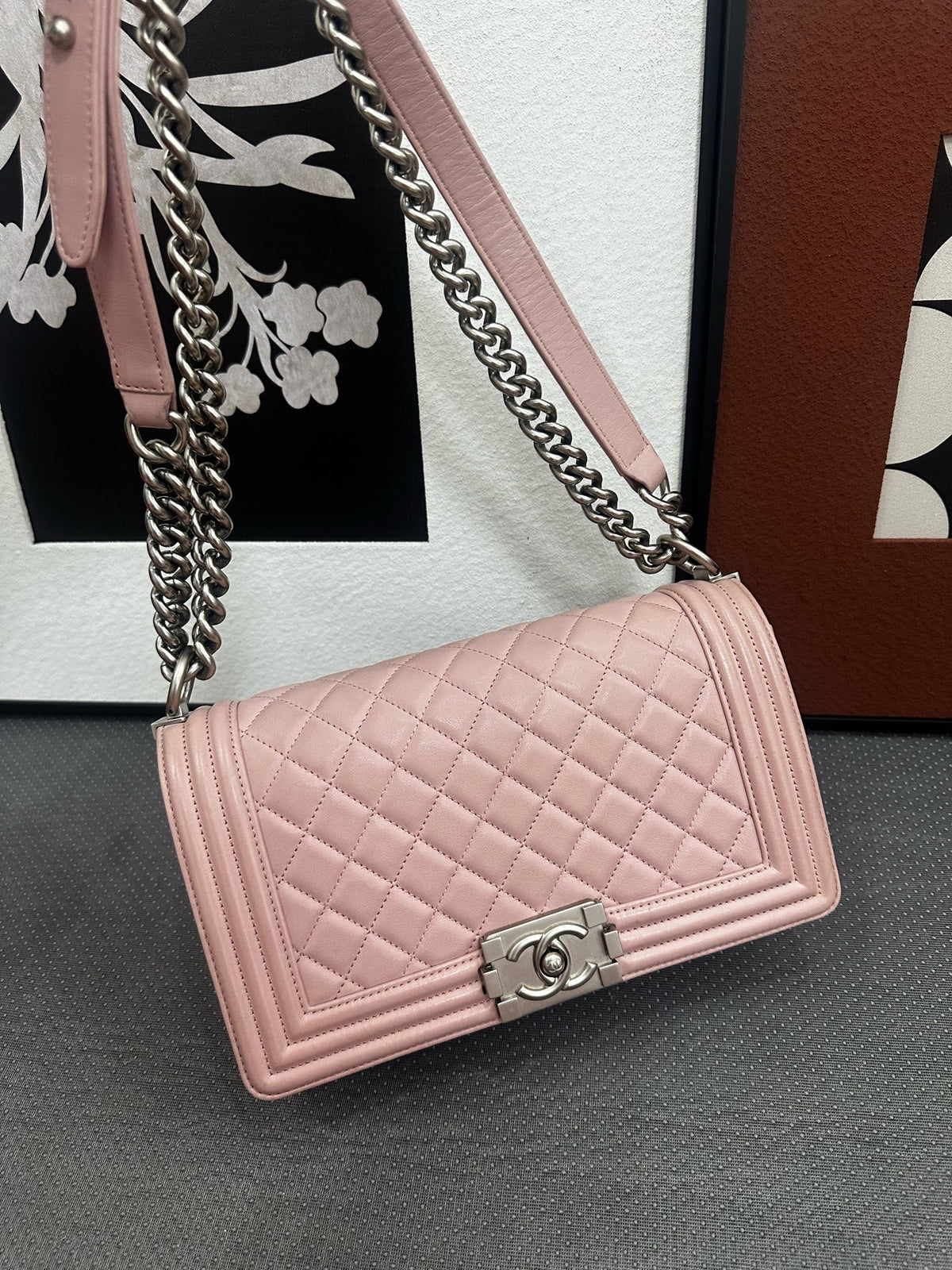 Chanel - Boy 20 - Leather - Pink - (small)