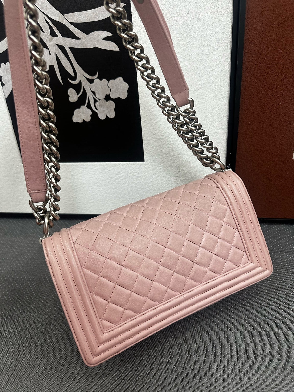 Chanel - Boy 20 - Leather - Pink - (small)