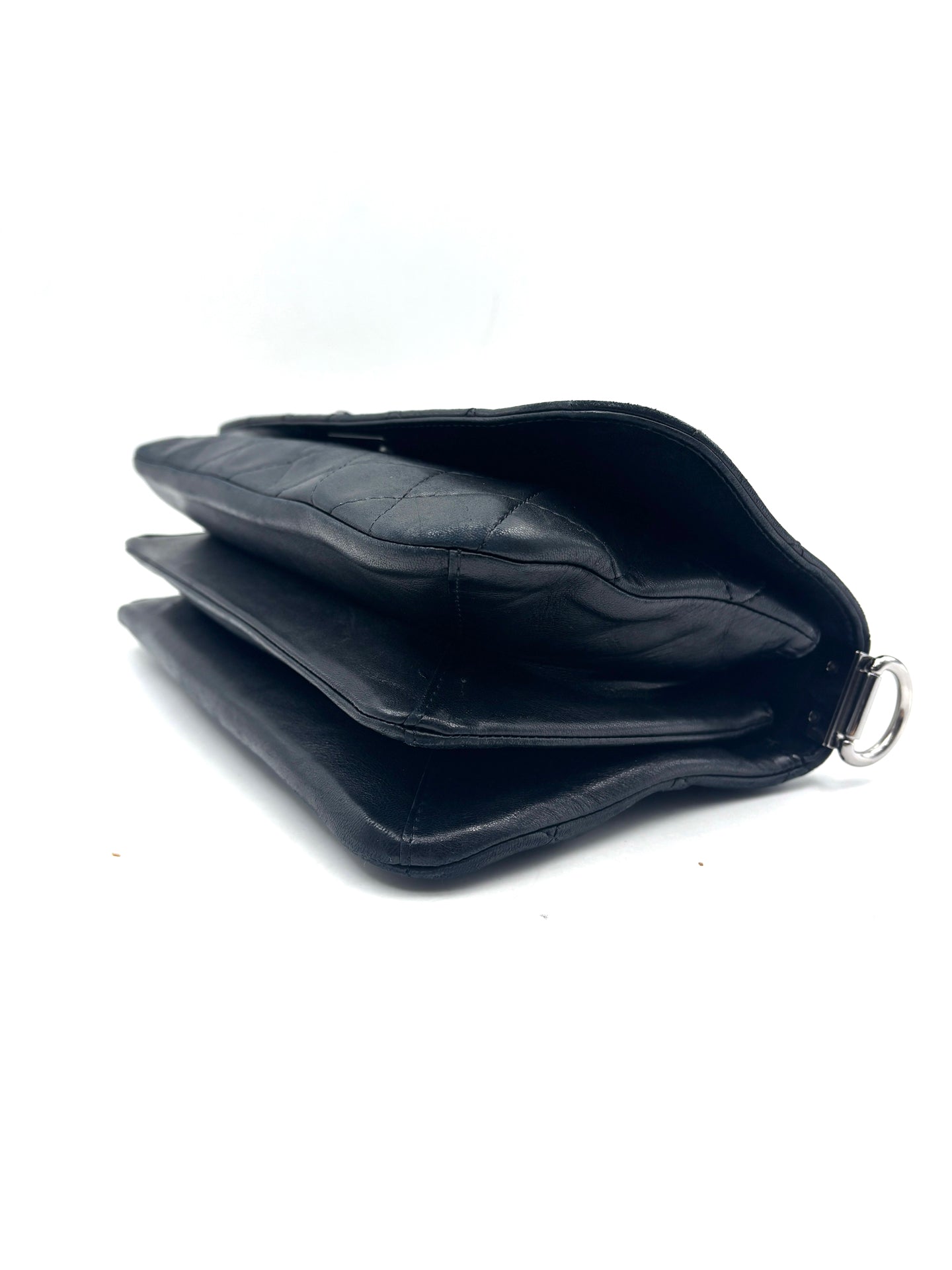 Chanel - Boy Accordion Baguette Flap Bag - Lambskin leather - Black - (Small)