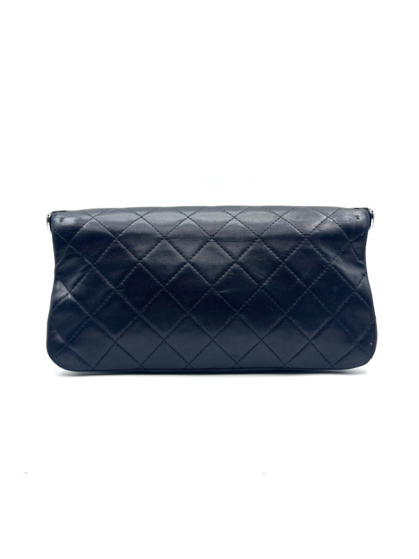 Chanel - Boy Accordion Baguette Flap Bag - Lambskin leather - Black - (Small)