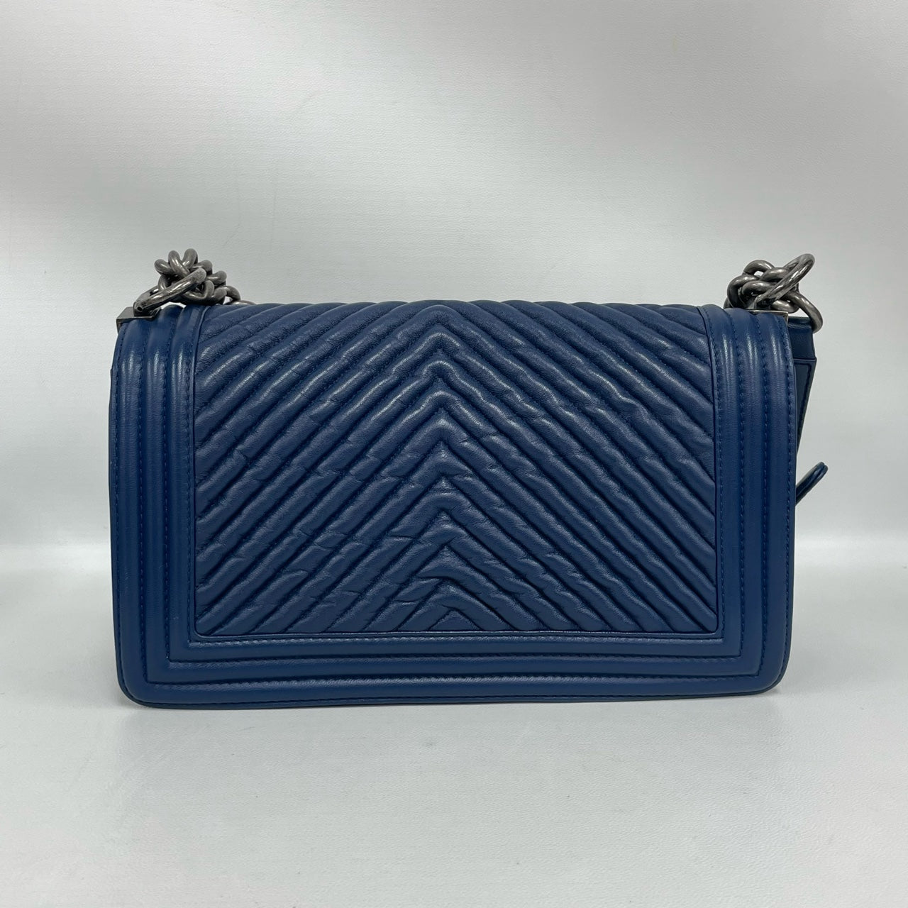 Chanel - Boy Bag - Calfskin leather - Blue - (Medium)