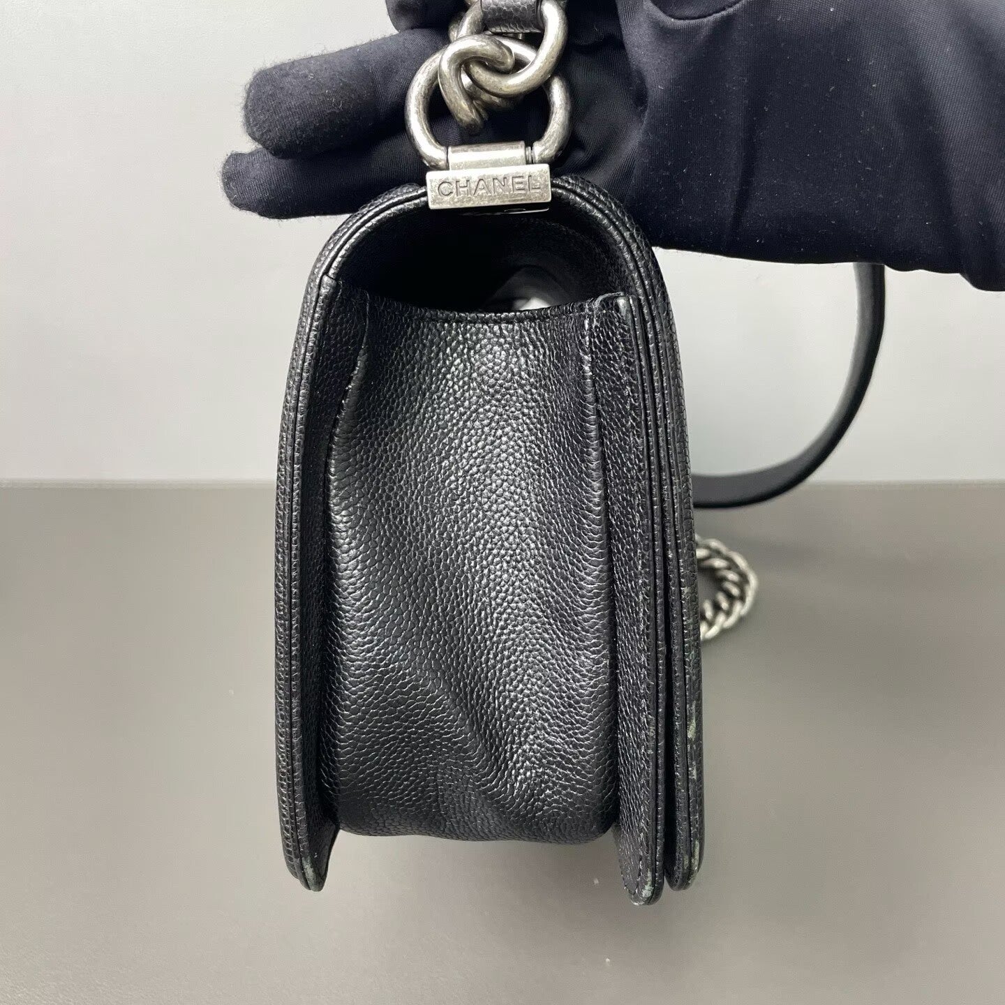 Chanel - Boy Bag - Caviar leather - Black - (Small)