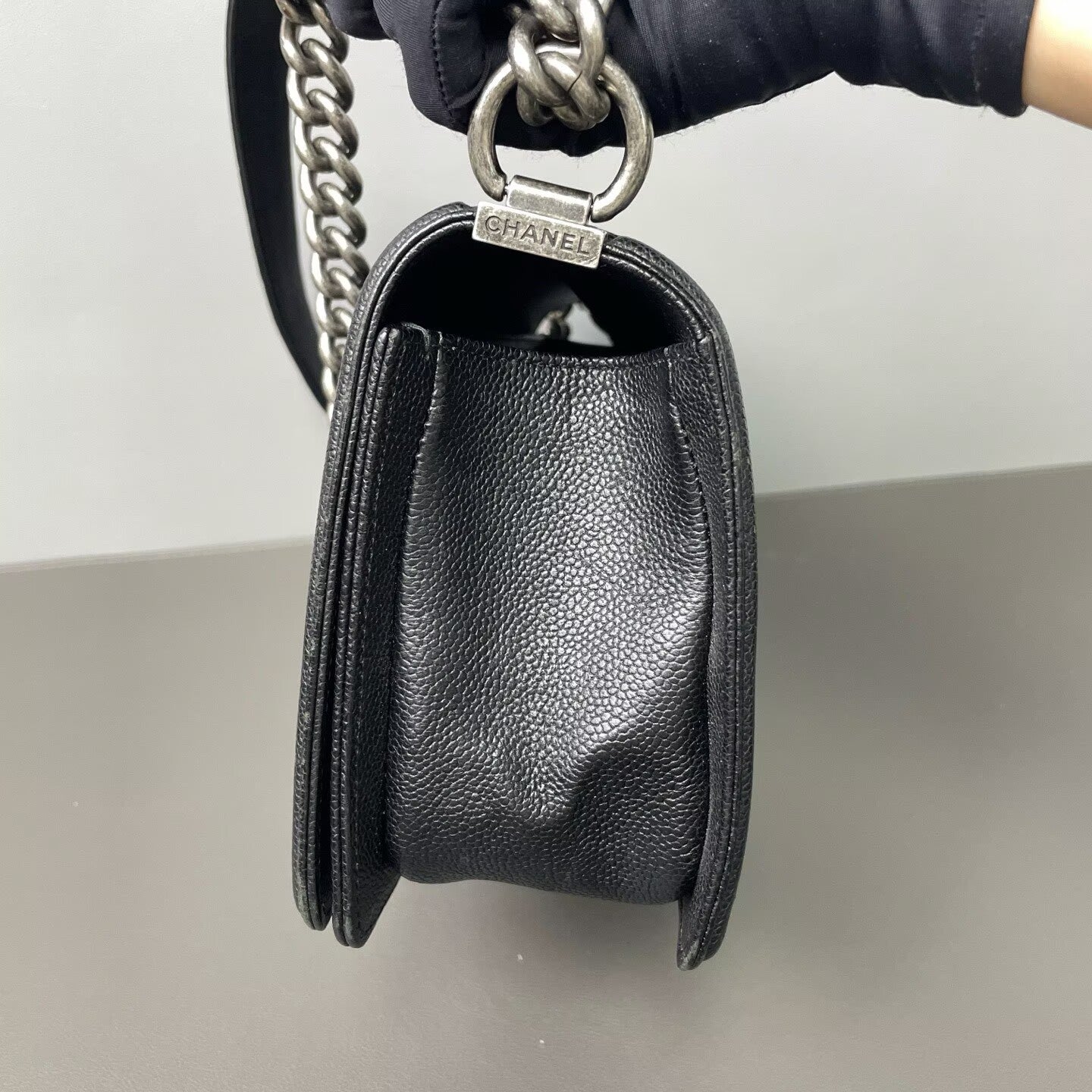 Chanel - Boy Bag - Caviar leather - Black - (Small)