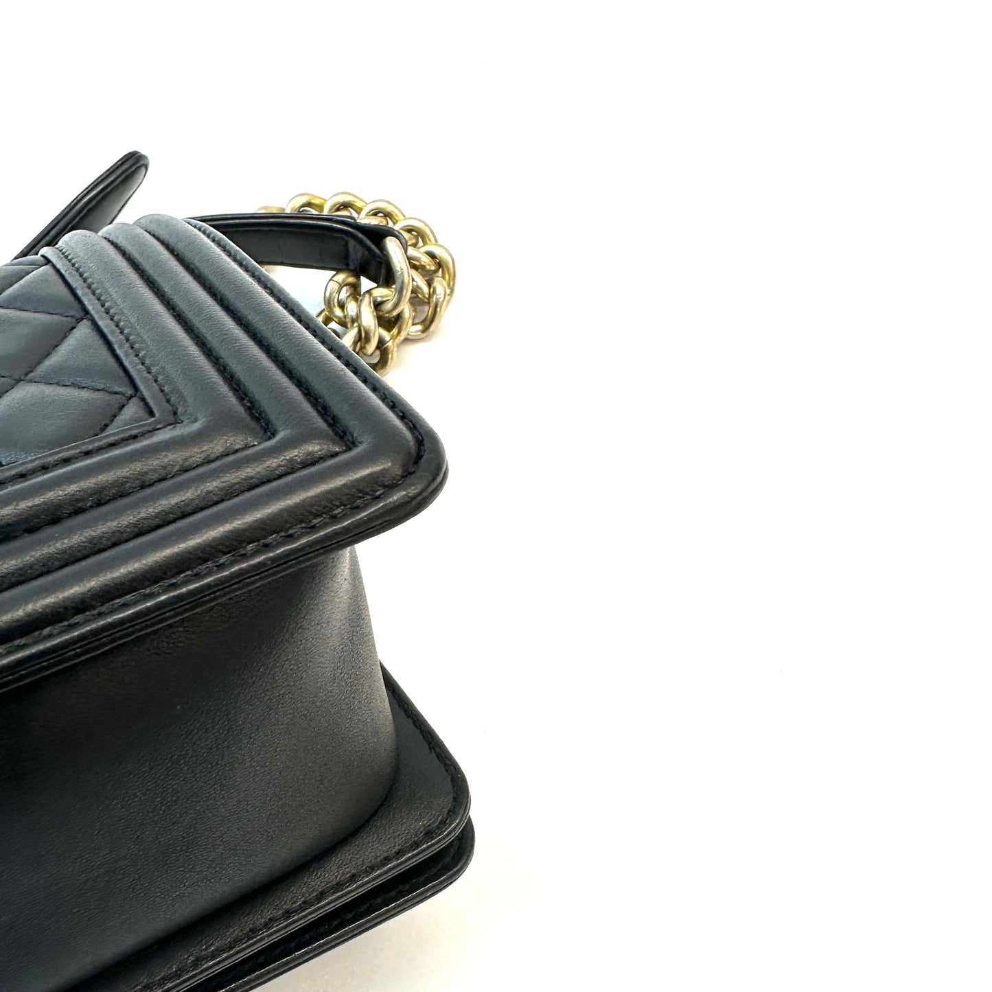 Chanel - Boy Bag - Leather - Black - (Medium)