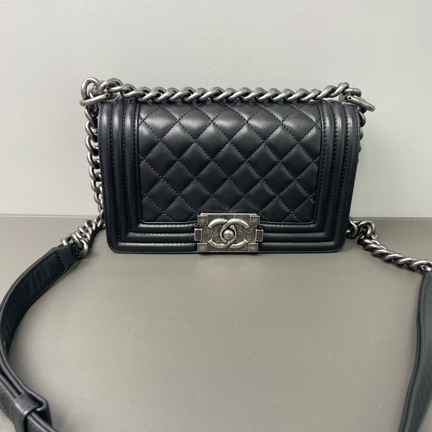 Chanel - Boy Bag - Leather - Black - (mini)