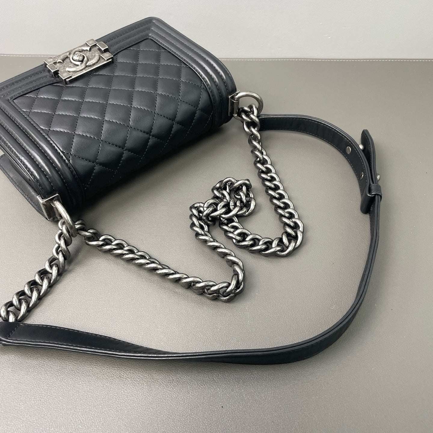 Chanel - Boy Bag - Leather - Black - (mini)