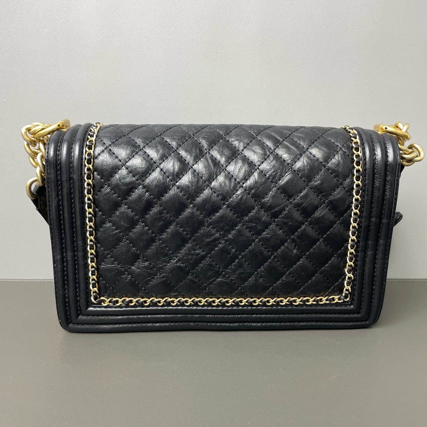 Chanel - Boy Bag - Leather - Black - (small)
