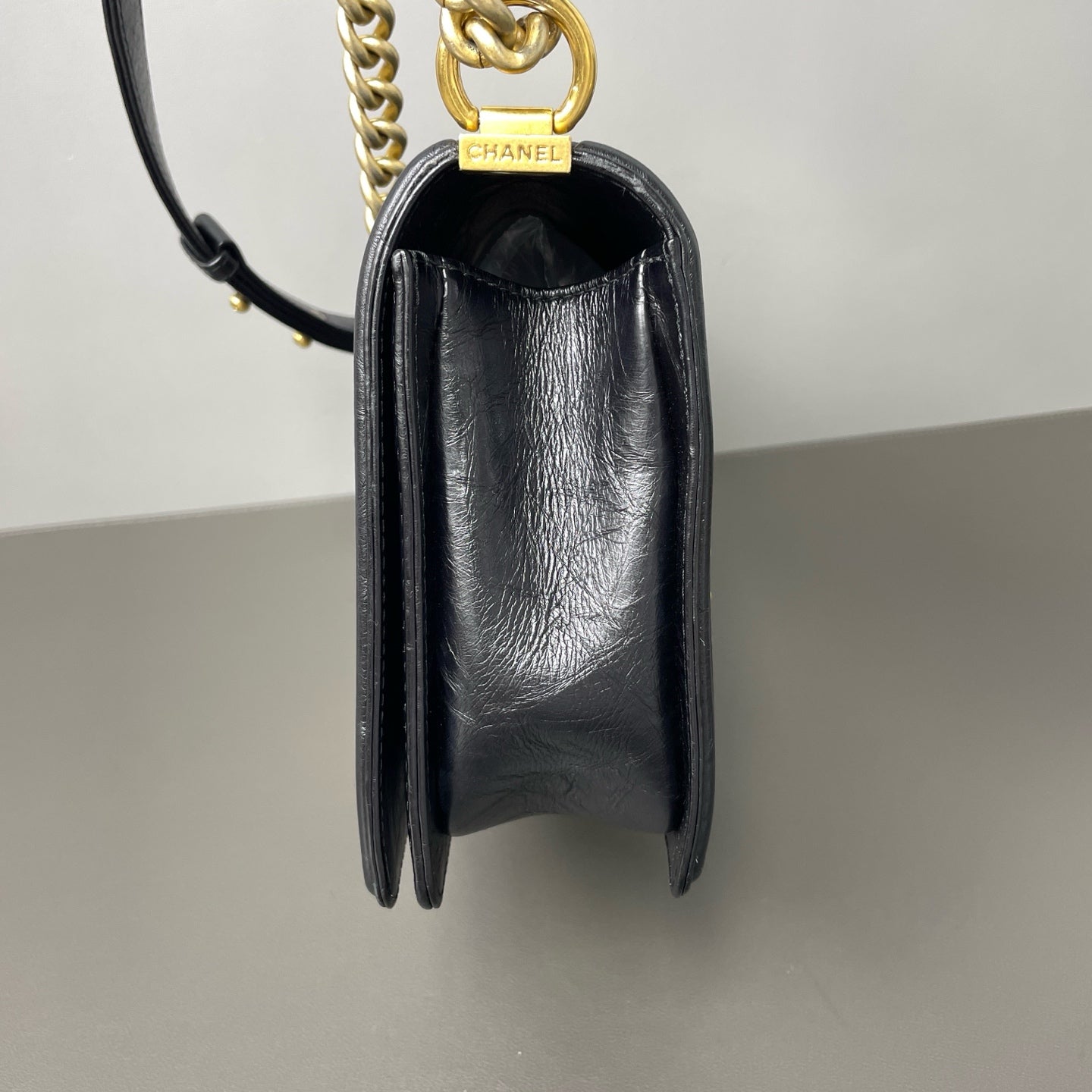 Chanel - Boy Bag - Leather - Black - (small)