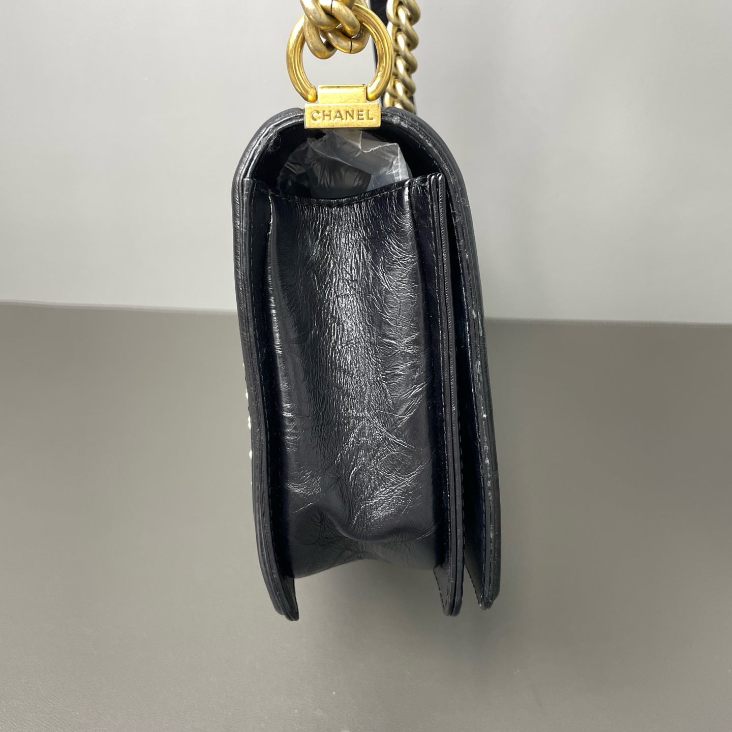Chanel - Boy Bag - Leather - Black - (small)